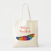 Rainbow Piano Keys Tote Bag (Voorkant)