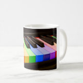 Rainbow Piano Koffiemok (Voorkant rechts)