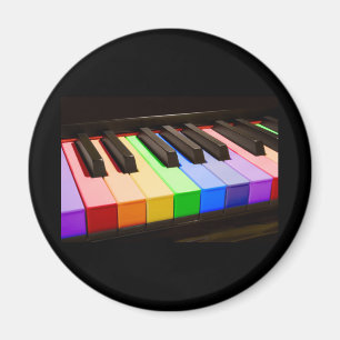 Rainbow Piano Magneet