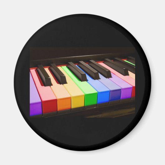 Rainbow Piano Magneet (Voorkant)