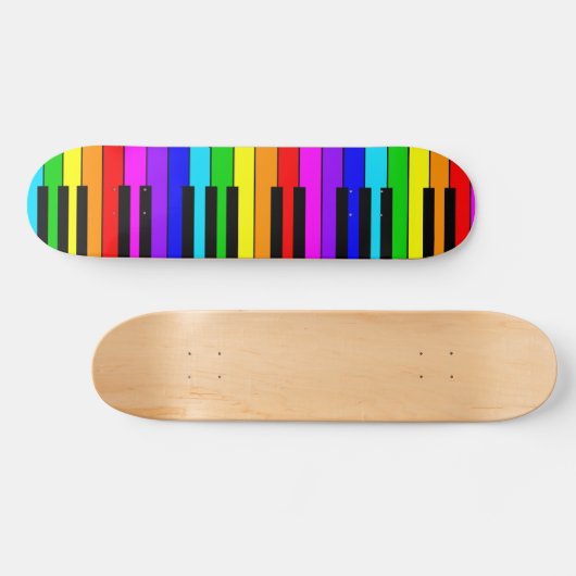 Rainbow Piano-skateboard Skateboard (Horizontaal)