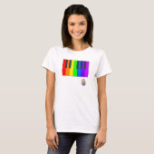 Rainbow Piano T-shirt (Voorkant volledig)