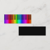 Rainbow Piano-toetsenbord Mini-Visitekaartje Mini Visitekaartje (Voorkant / Achterkant)