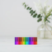 Rainbow Piano-toetsenbord Mini-Visitekaartje Mini Visitekaartje (Staand voorkant)