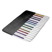 Rainbow Piano-toetsenbord Muziek Bedspread Bath Ma Badmat (Gekanteld)