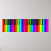Rainbow Piano-toetsenbord, Poster (Voorkant)
