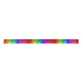 Rainbow Piano-toetsenbord Satin Ribbon Satijnen Lint (Voorkant)