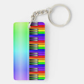 Rainbow Piano-toetsenbord Sleutelhanger (achterkant)