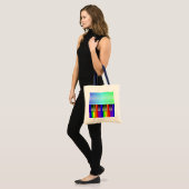 Rainbow Piano-toetsenbord Tote Bag (Voorkant (model))