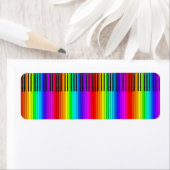 Rainbow Piano-toetsenbordlabels Etiket (Insitu)