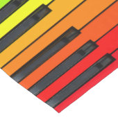 Rainbow Piano-toetsenbordtabeluitvoerder Korte Tafelloper (Hoek)