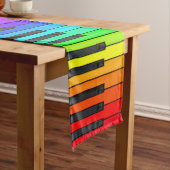 Rainbow Piano-toetsenbordtabeluitvoerder Korte Tafelloper (Voorbeeld)