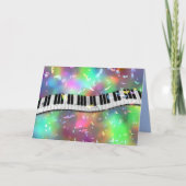 Rainbow Piano wenskaart Kaart (Voorkant)