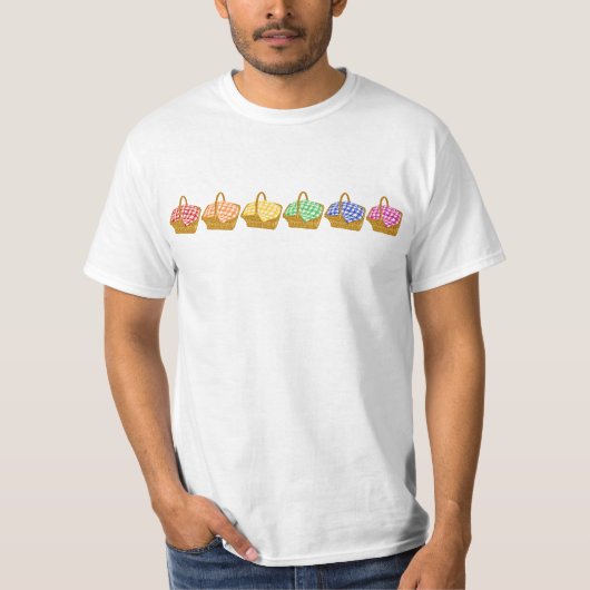 Rainbow Picnic Baskets T-shirt (Voorkant)