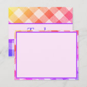 Rainbow Picnic Diagonal Hartelijk dank Bedankkaart (Voorkant / Achterkant)