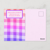 Rainbow Picnic Diagonal Save the Date Briefkaart (Achterkant)