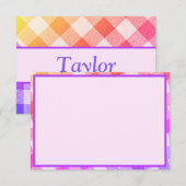 Rainbow Picnic Diagonal Small Hartelijk dank Bedankkaart (Voorkant / Achterkant)