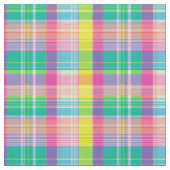 Rainbow Picnic Plaid Stof (Close Up)