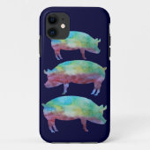 Rainbow Pig Stack Case-Mate iPhone Case (Achterkant)