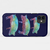Rainbow Pig Stack Case-Mate iPhone Case (Achterkant (horizontaal))
