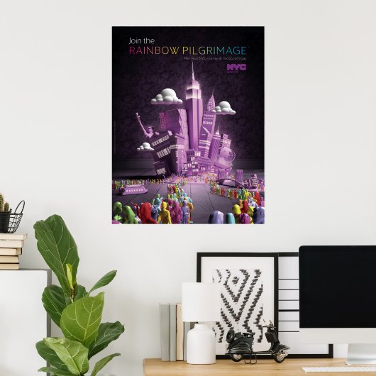 Rainbow Pilgrimage Poster (Thuiskantoor)