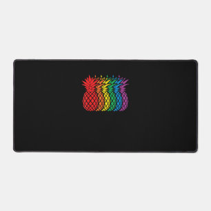 Rainbow Pineappels Aloha Hawaiian Gay Pride Month Bureaumat