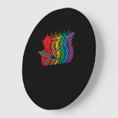 Rainbow Pineappels Aloha Hawaiian Gay Pride Month Grote Klok (Hoek)