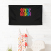 Rainbow Pineappels Aloha Hawaiian Gay Pride Month Spandoek (Insitu)