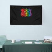 Rainbow Pineappels Aloha Hawaiian Gay Pride Month Spandoek (Beurs)