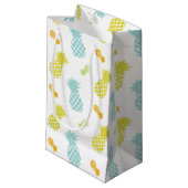 Rainbow Pineapples Patroon Klein Cadeauzakje (Voorkant Gekanteld)