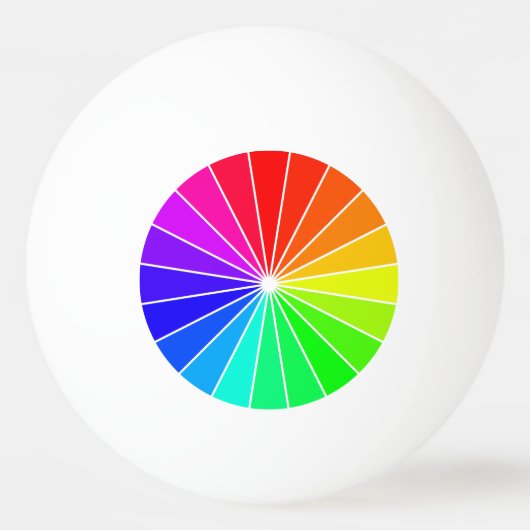 Rainbow Ping Pong Balls Rainbows Sports Fun Pingpongbal (Voorkant)