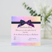 RAINBOW PINK BACHELORETTE INVITATIE KAART (Staand voorkant)