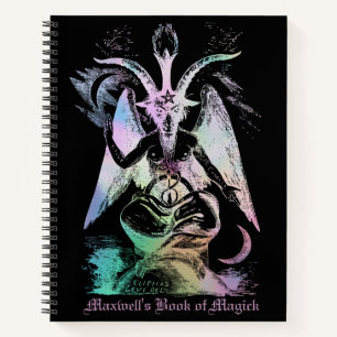 Rainbow Pink Baphomet Sabbatical Goat LHP Gothic Notitieboek