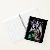 Rainbow Pink Baphomet Sabbatical Goat LHP Gothic Notitieboek (Binnen)