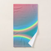 Rainbow Pink Blue Blush  Bad Handdoek (Handdoek)