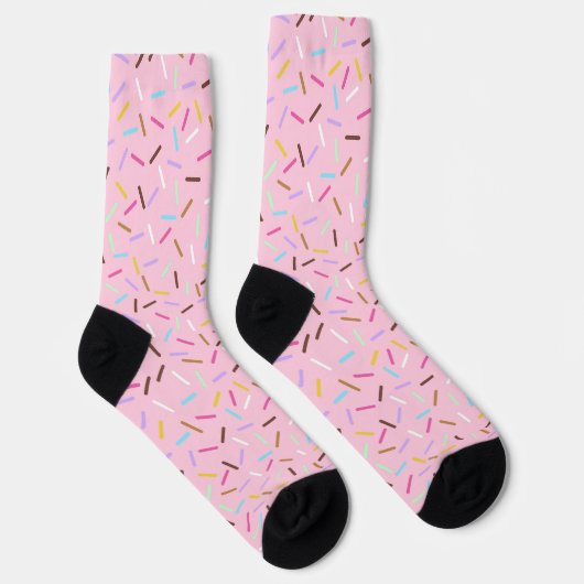 Rainbow Pink Donut Sprinkles Gift Socks Sokken (Rechts)