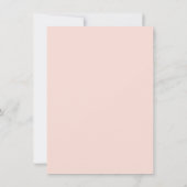 Rainbow Pink Heart Girl Baby shower Kaart (Achterkant)