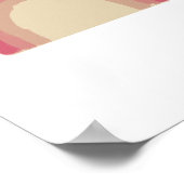 Rainbow Pink Ombre Painting Nursery Art Poster (Hoek)