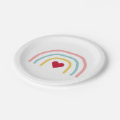 Rainbow Pink Ombre Painting Party Paper Bord (Gekanteld)