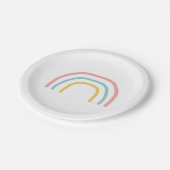 Rainbow Pink Ombre Painting Party Paper Bord (Gekanteld)