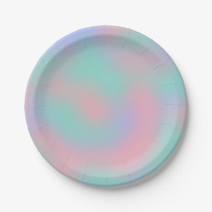 Rainbow Pink Ombre Painting Party Paper Bord