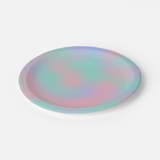 Rainbow Pink Ombre Painting Party Paper Bord (Gekanteld)