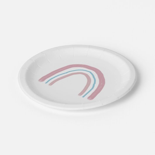 Rainbow Pink Ombre Painting Party Paper Bord (Gekanteld)