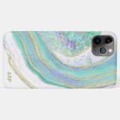 *~* Rainbow Pink Paars Agate Gold Glitter Pastel Case-Mate iPhone Case (Achterkant (horizontaal))