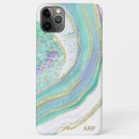 *~* Rainbow Pink Paars Agate Gold Glitter Pastel