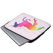 Rainbow Pink Unicorn Laptop Sleeve (Voorkant onderkant)