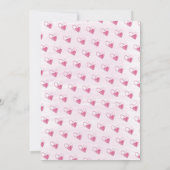 Rainbow Pink Waterverf Baby shower wassen per post Kaart (Achterkant)