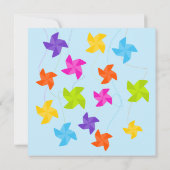 Rainbow Pinwheels hing gewoon uit. Kaart (Achterkant)