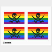 Rainbow Pirate Pride Sticker (Vel)