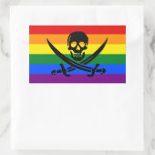 Rainbow Pirate Pride Sticker (Tas)